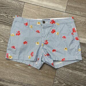 Old Navy Sz 6 Shorts Everyday Short Floral & Striped Print Adorable!